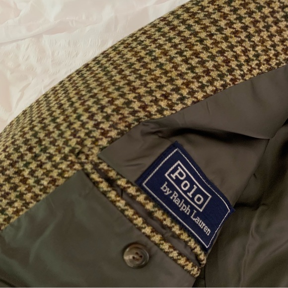 Vintage Polo Ralph Lauren Brown Tweed Blazer - Picture 11 of 12